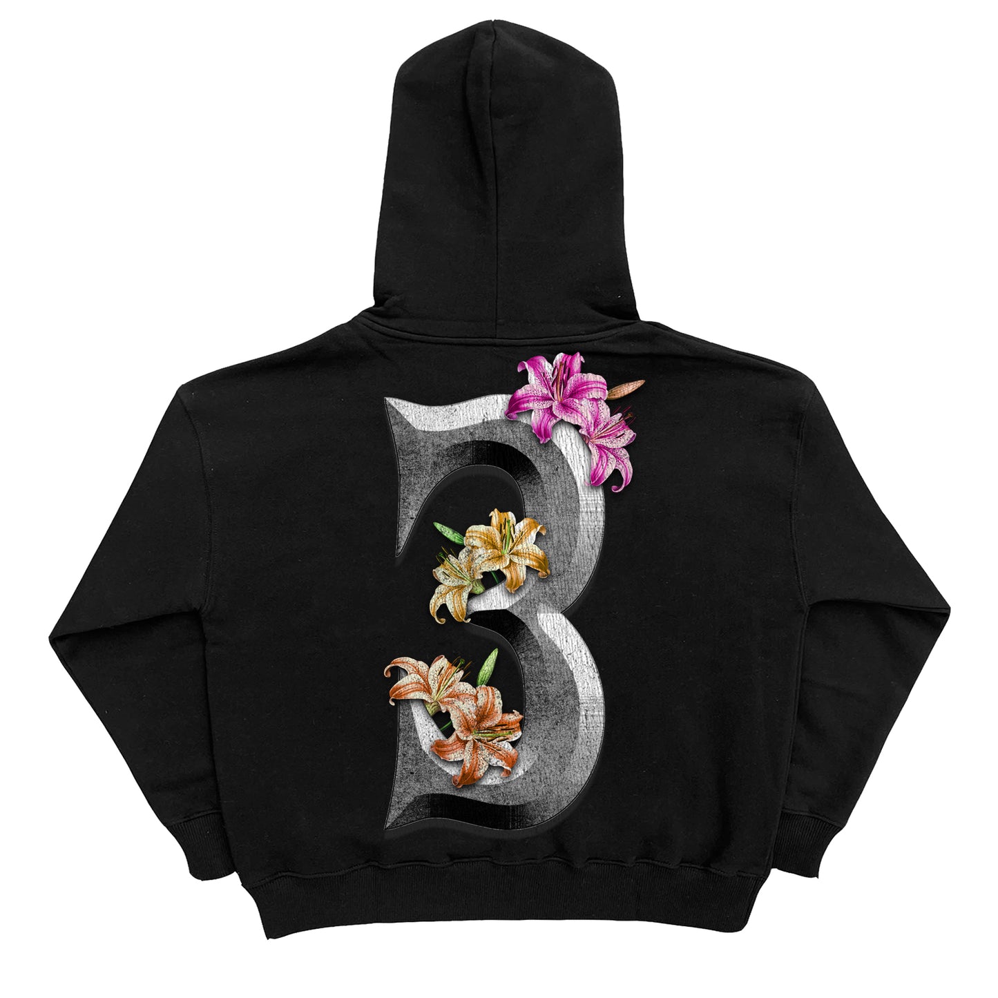 CHROME "Black Zip Up Cropped Hoodie"